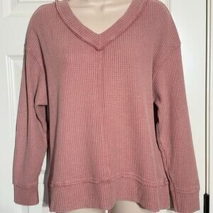 Olive + Oak Waffle Knit Top, Women's Size S